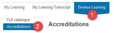 Browse Learning end user