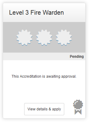 Pending accreditation