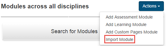 Import Module