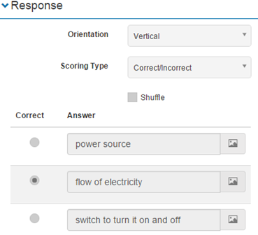 Response section