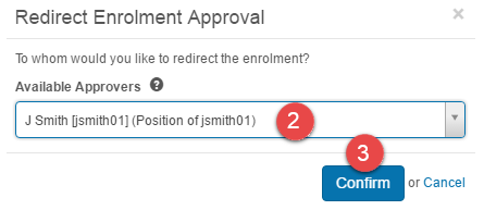 Confirm redirect