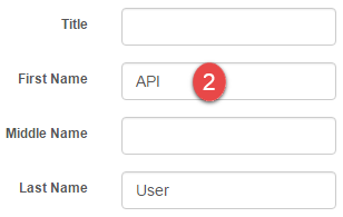 Add User form