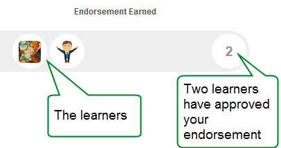 Endorsement received 1