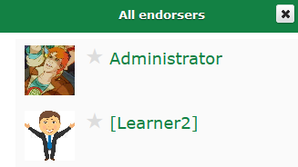 Endorsement received 2