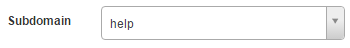 Subdomain selector