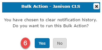 Clear notifications confirmation