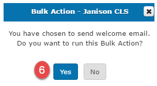 Welcome email confirmation