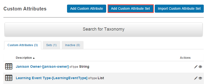 Add Custom Attribute Set