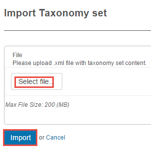 Import file form