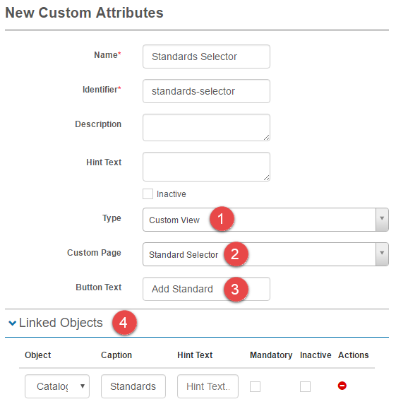 Custom View form