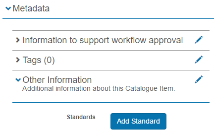 Custom View button on catalogue item