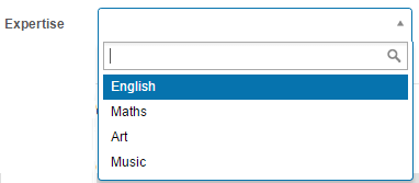 Selection custom attribute in use