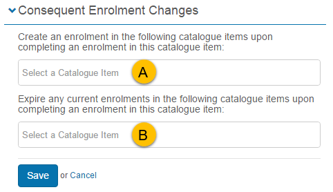 Consequent Enrolment Changes section