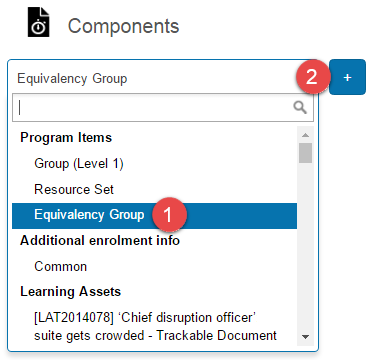 Add equivalency group