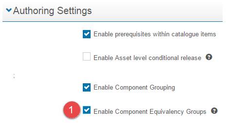 Enable Equivalency Groups