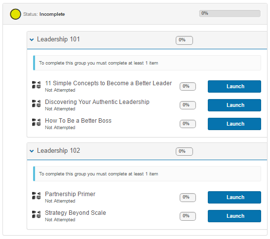 Multiple equivalency groups