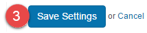 Save settings