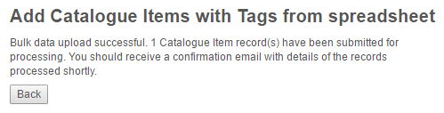 Import success