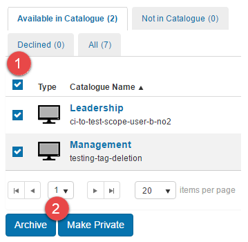 Bulk status update