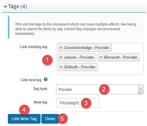 Edit tags