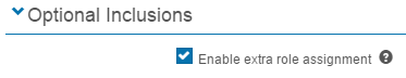 Enable extra role assignment