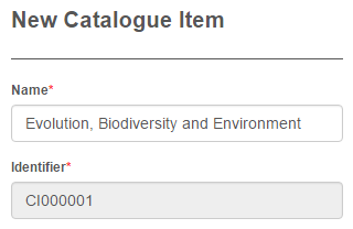 Identifier example
