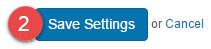 Save settings