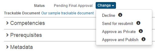 Approve and Publish
