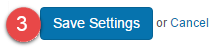 Save settings