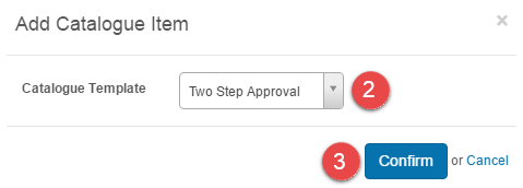 Select template with workflow