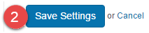 Save settings