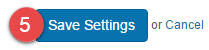 Save settings