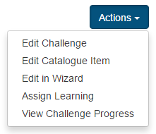 View Challenge Progress from Actions menu