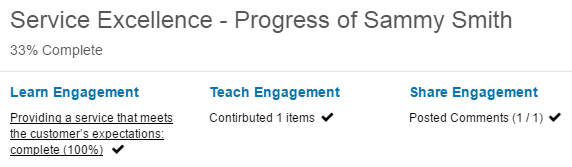 View Criteria Completion popup
