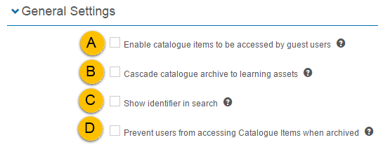 General settings