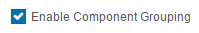 Component grouping setting