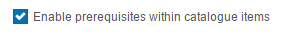 Prerequisites setting
