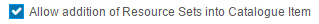 Resource set setting