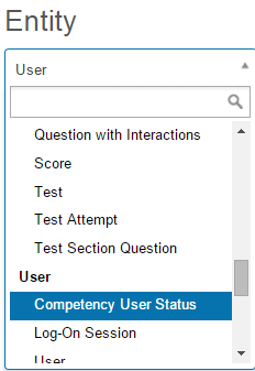 Competency User Status entity