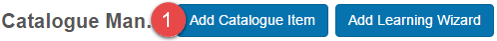 Add Catalogue Item button