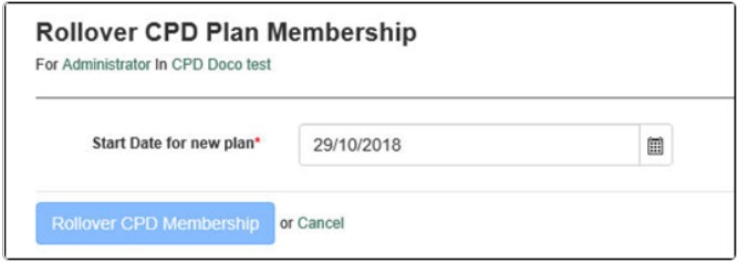 Rollover Membership form
