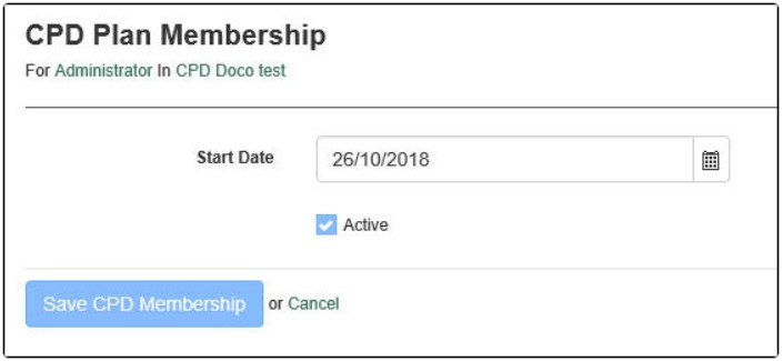 Save CPD Membership before rollover