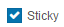 Sticky option