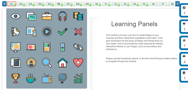 Forum widget in course player