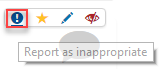 Report inappropriate behaviour icon