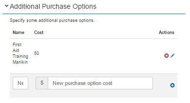 Purchase notifications section