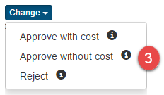 Change options