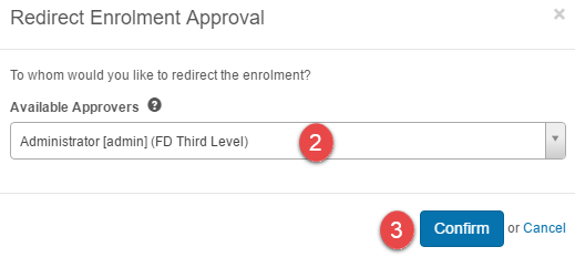 Select approver