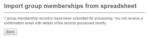 Import memberships success