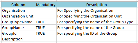 Spreadsheet template link